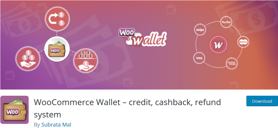WooCommerce Wallet – credit, cashback, refund system