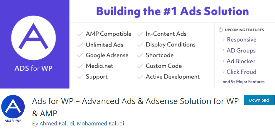 Ads for WP – Advanced Ads & Adsense Solution for WP & AMP