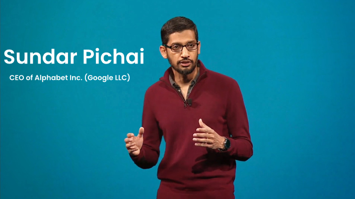 Sundar Pichai CEO of Alphabet Inc Google LLC