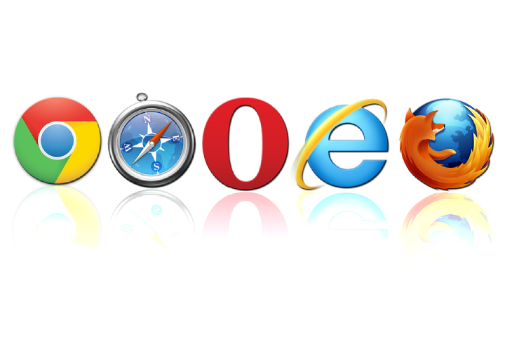 several web browsers
