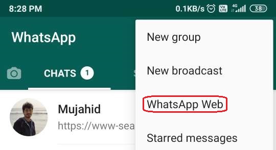 Whats app Options