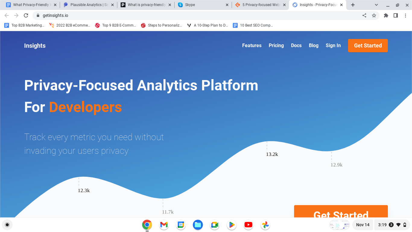 Insights is a privacy-safe web analytics